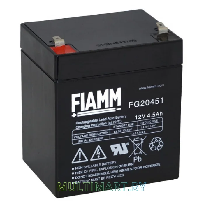 Аккумулятор для ИБП FIAMM FG20451 (12В/4.5 А·ч)